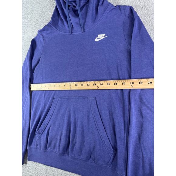 Nike Sweater Womens Small Purple Hoodie Funnel Neck Long Sleeve Athletic Running - Picture 6 of 10
